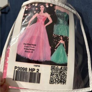 Kiss Kiss Pink Prom Dress